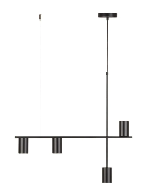 Vendo 4 czarna lampa liniowa,  nowoczesna, klosze czarne, długośc70cm.jpg