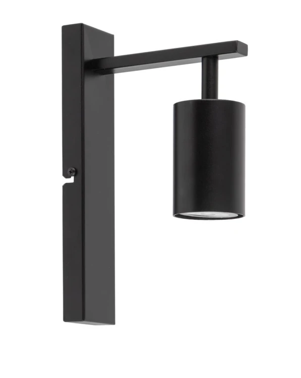 kinkiet nowoczesny pojedynczy Vendo czarny, klosz czarny.jpg