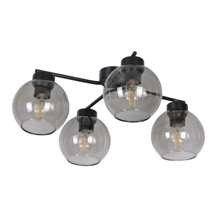 Plafon nowoczesny, lampa sufitowa, grafitowe klosze - Aiden 4 (2).jpg