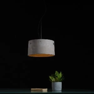 TALMA betonowa lampa sufitowa