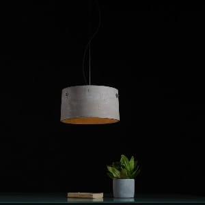 TALMA betonowa lampa sufitowa