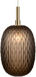 Diana brązowa - lampa wisząca szklana pojedyncza.jpg