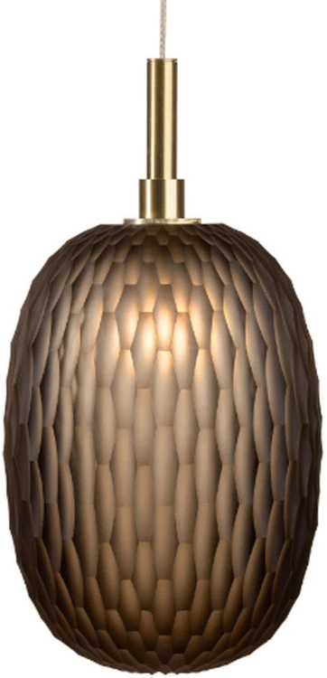 Diana brązowa - lampa wisząca szklana pojedyncza.jpg