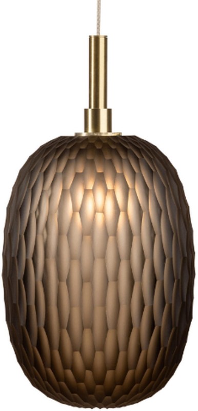 Diana brązowa - lampa wisząca szklana pojedyncza.jpg