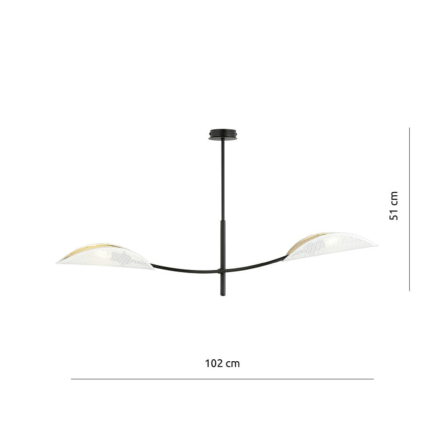 lampa sufitowa biało złota Lotus WH 2 wymiary.jpg