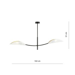 lampa sufitowa biało złota Lotus WH 2 wymiary.jpg