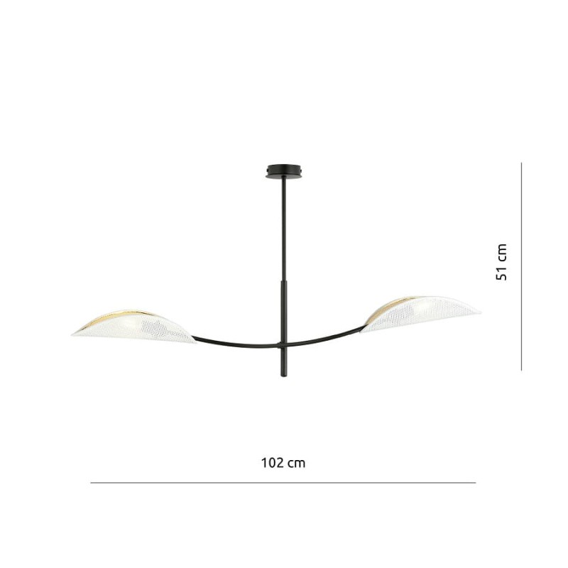 lampa sufitowa biało złota Lotus WH 2 wymiary.jpg