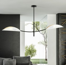 lampa sufitowa biało złota Lotus WH 2 aranżacja.jpg