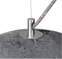 SFERA L betonowa lampa sufitowa, średnica 47 cm