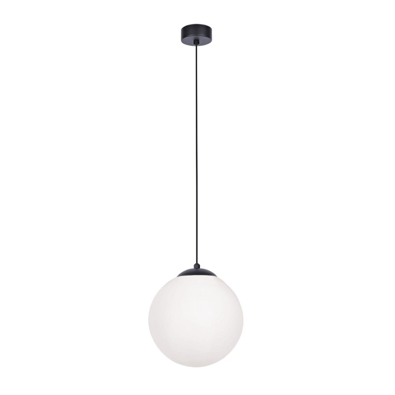 Pojedyncza lampa wisząca, mleczna kula 30cm - Savoy 30.jpg