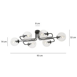 Brendi 6A BL - duży plafon, lampa sufitowa czarna, klosze przezroczyste wymiary.jpg