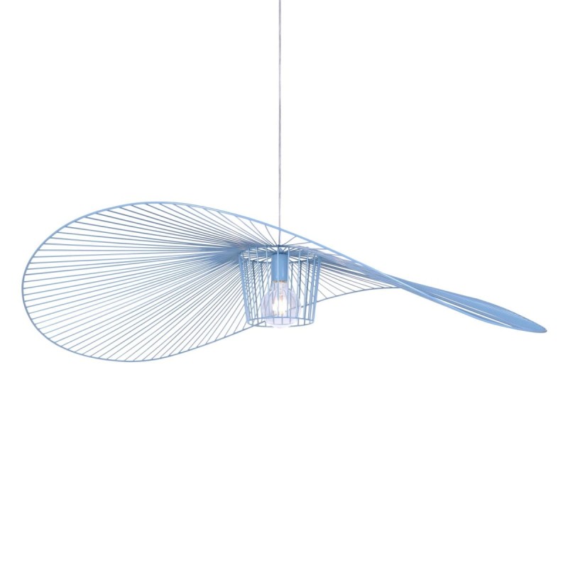 Kapelusz Niebieski - druciana duża lampa wisząca, żyrandol nowoczesny.jpg
