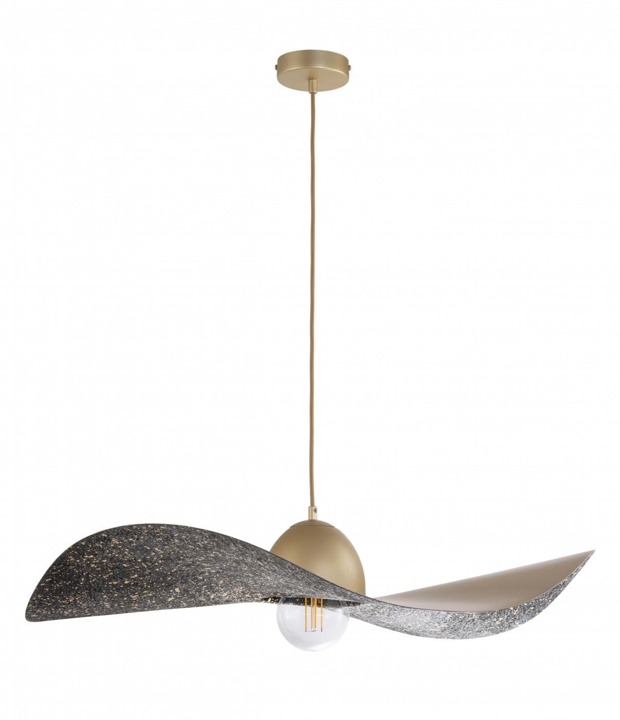 Lampa wisząca  nowoczesna Kapello złoto-czarna  średnica 55cm, 76cm.jpg