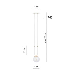 Glam 1 White - wisząca lampa z przezroczystym kloszem wymiary.jpg