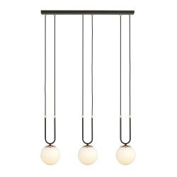 Glam 3 Black - lampa wisząca z elegancją trzech mlecznych, białych  kloszy.jpg