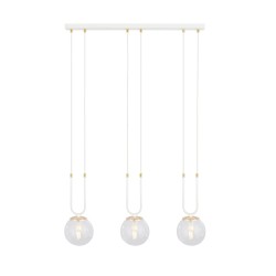 Glam 3 White- lampa wisząca z elegancją trzech przezroczystych kloszy.jpg