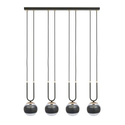 Glam 4 Black stripe - nowoczesna lampa wisząca nad stół w jadalni.jpg