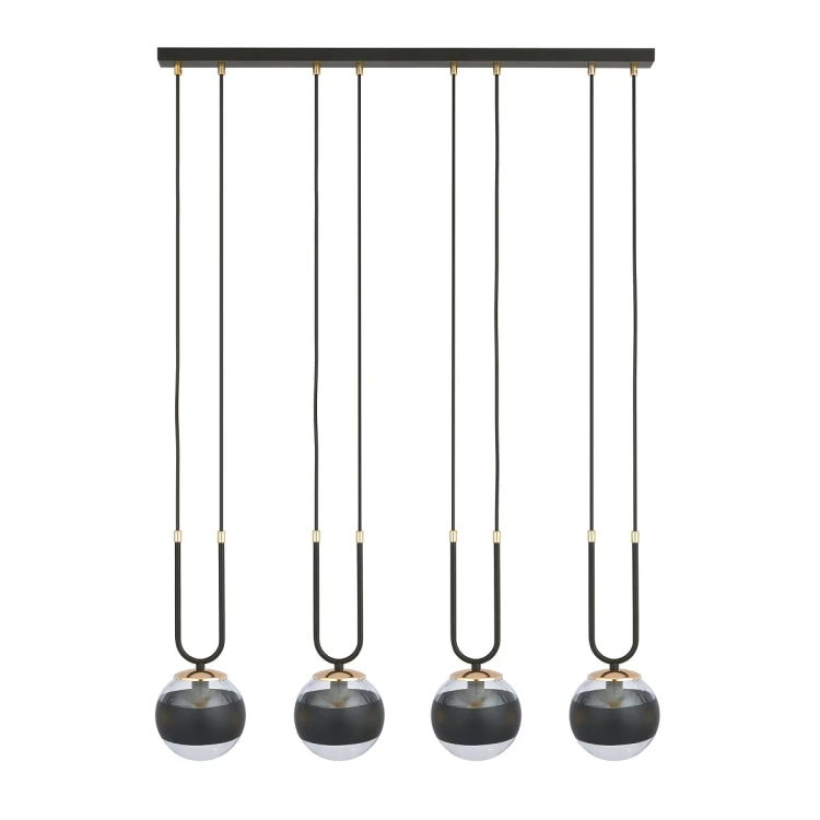 Glam 4 Black stripe - nowoczesna lampa wisząca nad stół w jadalni.jpg