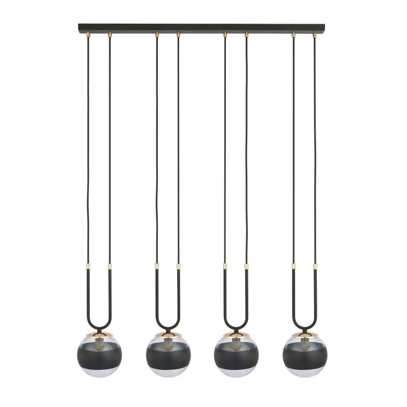 Glam 4 Black stripe - nowoczesna lampa wisząca nad stół w jadalni.jpg