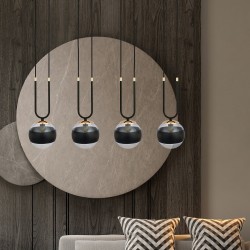 Glam 4 Black stripe - nowoczesna lampa wisząca nad stół w jadalni aranżacja.jpg