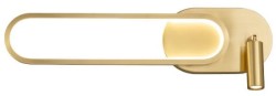 Arya Brass 48 - kinkiet nowoczesny, elipsa LED, jasny mosiądz.jpg