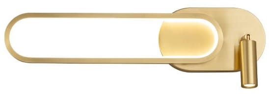 Arya Brass 48 - kinkiet nowoczesny, elipsa LED, jasny mosiądz.jpg
