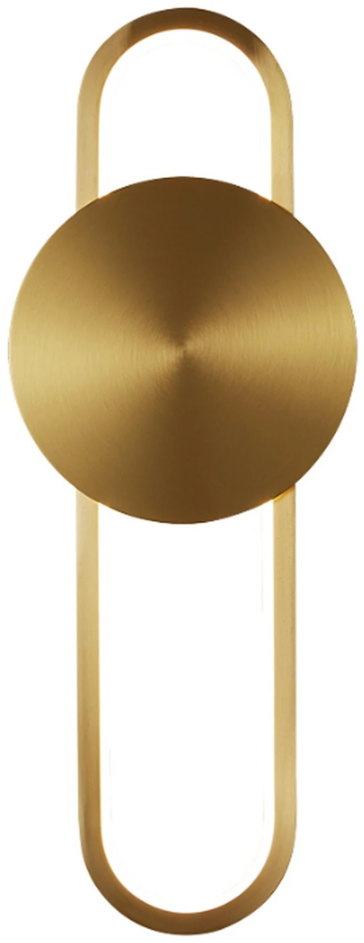 Arya Brass 40 - kinkiet nowoczesny LED, jasny mosiądz.jpg