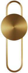 Arya Brass 40 - kinkiet nowoczesny LED, jasny mosiądz.jpg