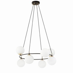Azura 8 White–  elegancka okrągła lampa wisząca, okrągłe szklane białe kule (2).jpg