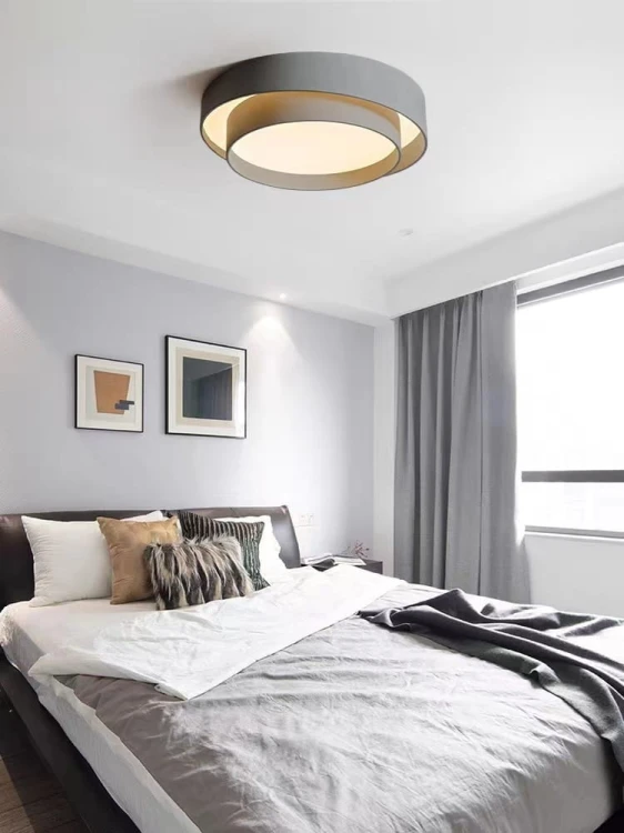 Plafon sufitowy LED - Roma Szara- średnica 50cm aranżacja.jpg