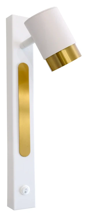 ladas-kinkiet-biały-regulowany-żarówka-LED-G10 nowoczesny.webp