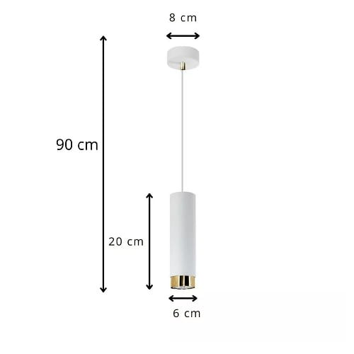 Ladas biała pojedyncza lampa wisząca LED wymiary.jpg