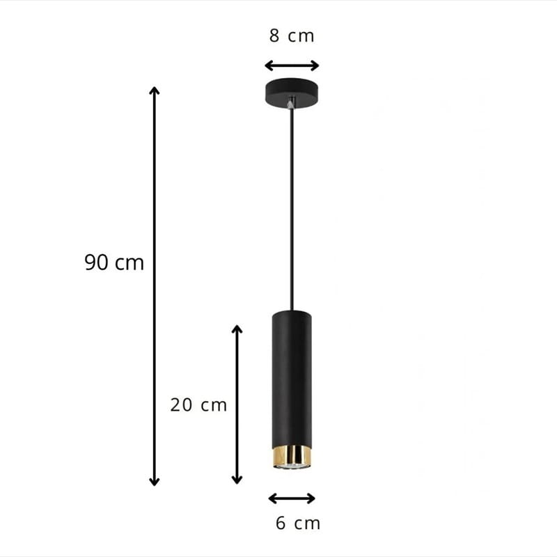 Ladas  czarny pojedyncza lampa wisząca LED wymiary.jpg