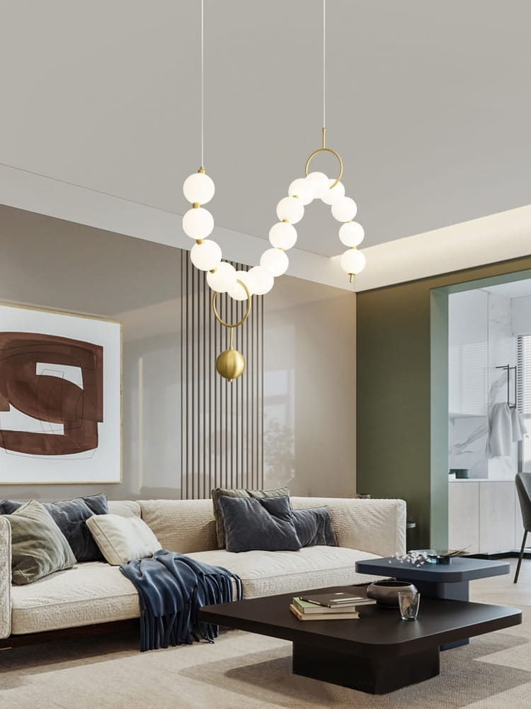 Twiny Long - długa lampa wiszaca LED, 15 kul aranżacja.jpg