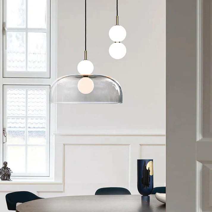 Twiny Glass duża lampa wisząca, szklany klosz, LED 11W aranżacja.jpg
