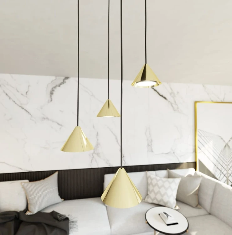 Elit 4 Premium Gold lampa wisząca do salonu w kolorze złotym aranżacja 2.jpg