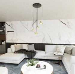 Elit 4 Premium Gold lampa wisząca do salonu w kolorze złotym aranżacja.jpg