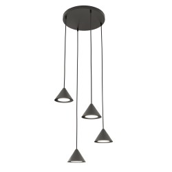 Elit 4 Premium Black lampa wisząca do salonu w kolorze czarnym, cztery klosze.jpg