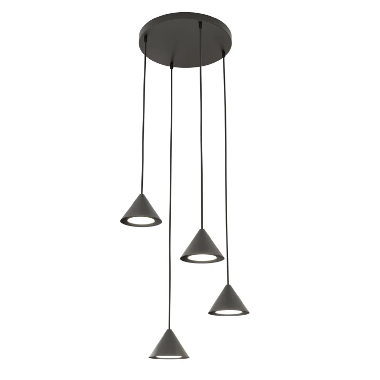 Elit 4 Premium Black lampa wisząca do salonu w kolorze czarnym, cztery klosze.jpg