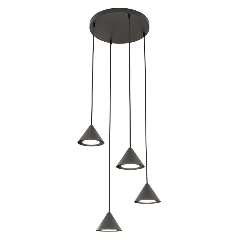 Elit 4 Premium Black lampa wisząca do salonu w kolorze czarnym, cztery klosze.jpg