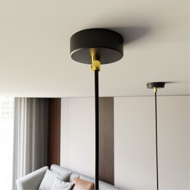 Elit Gold 1 pojedyncza lampa wisząca w kolorze złotym klosz, podsufitka.jpg