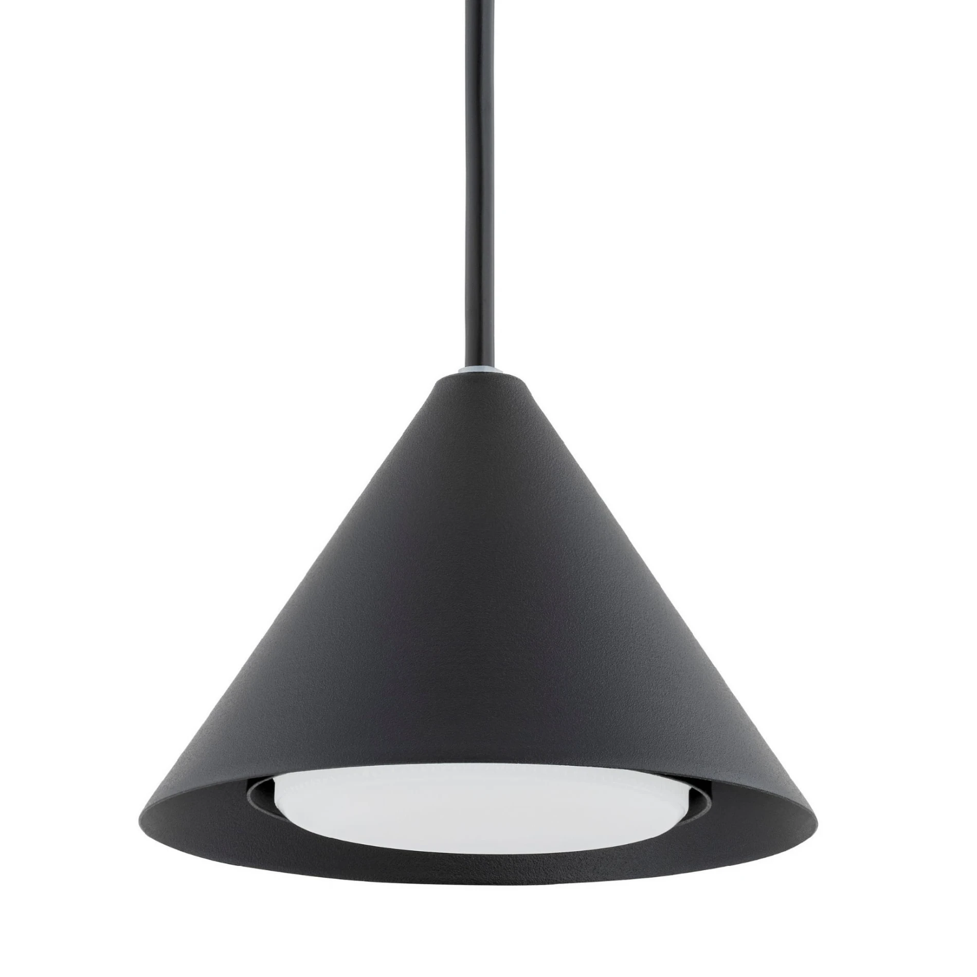 Elit Black 1 pojedyncza lampa wisząca w kolorze czarnym klosz aranżacja klosz.jpg