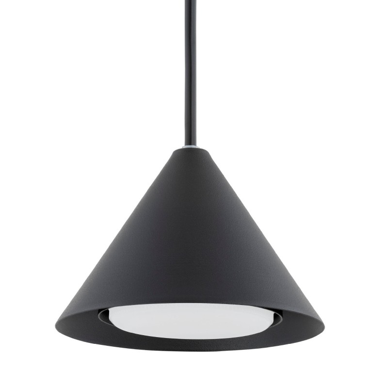 Elit Black 1 pojedyncza lampa wisząca w kolorze czarnym klosz aranżacja klosz.jpg