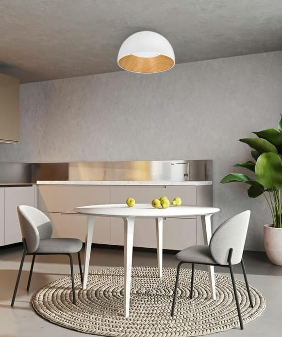 Miko Biały LED - plafon sufitowy  aranżacja.jpg