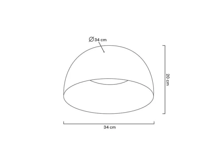 Miko Biały LED - plafon sufitowy w kolorze białym środek wymiary.jpg