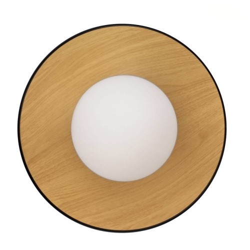 Miko Czarna LED - plafon sufitowy w kolorze czarnym wnętrze lampy.jpg
