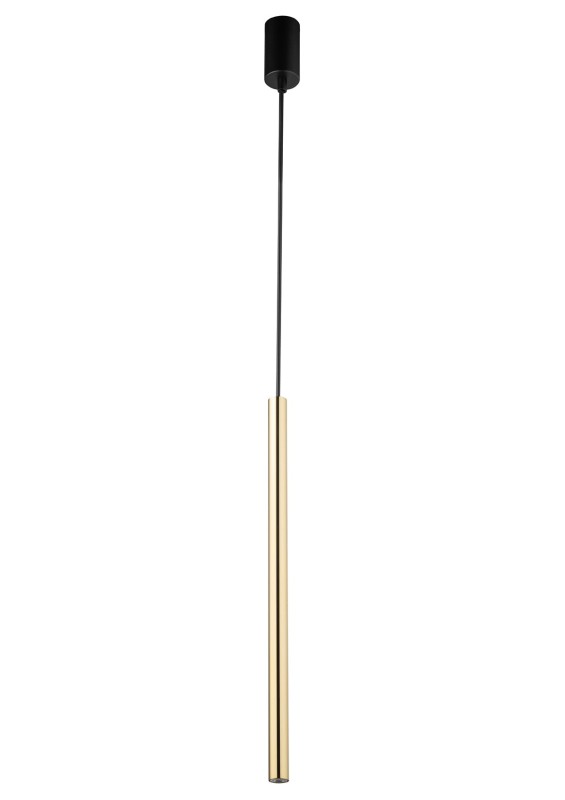 Sopel Lux pojedynczy złoty - długa lampa wisząca pojedyncza, 50cm.jpg