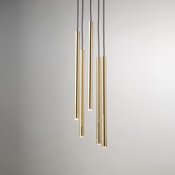 Sopel Lux 5 złota -lampa wisząca do salonu klosze.jpg