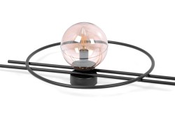 lampa ścienna, duży kikiet trzy klosze Corso 3, klosze bursztynowe klosz.jpg
