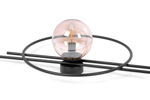 lampa ścienna, duży kikiet trzy klosze Corso 3, klosze bursztynowe klosz.jpg